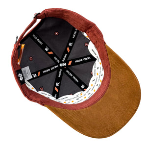 HEAD GEAR BURN RED BROWN DUAL TONE CAP