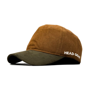 HEAD GEAR BROWN OLIVE DUAL TONE CAP