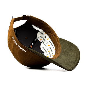 HEAD GEAR BROWN OLIVE DUAL TONE CAP