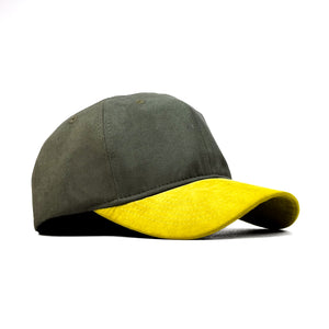 HEAD GEAR DARK GREEN YELLOW DUAL TONE CAP