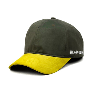 HEAD GEAR DARK GREEN YELLOW DUAL TONE CAP