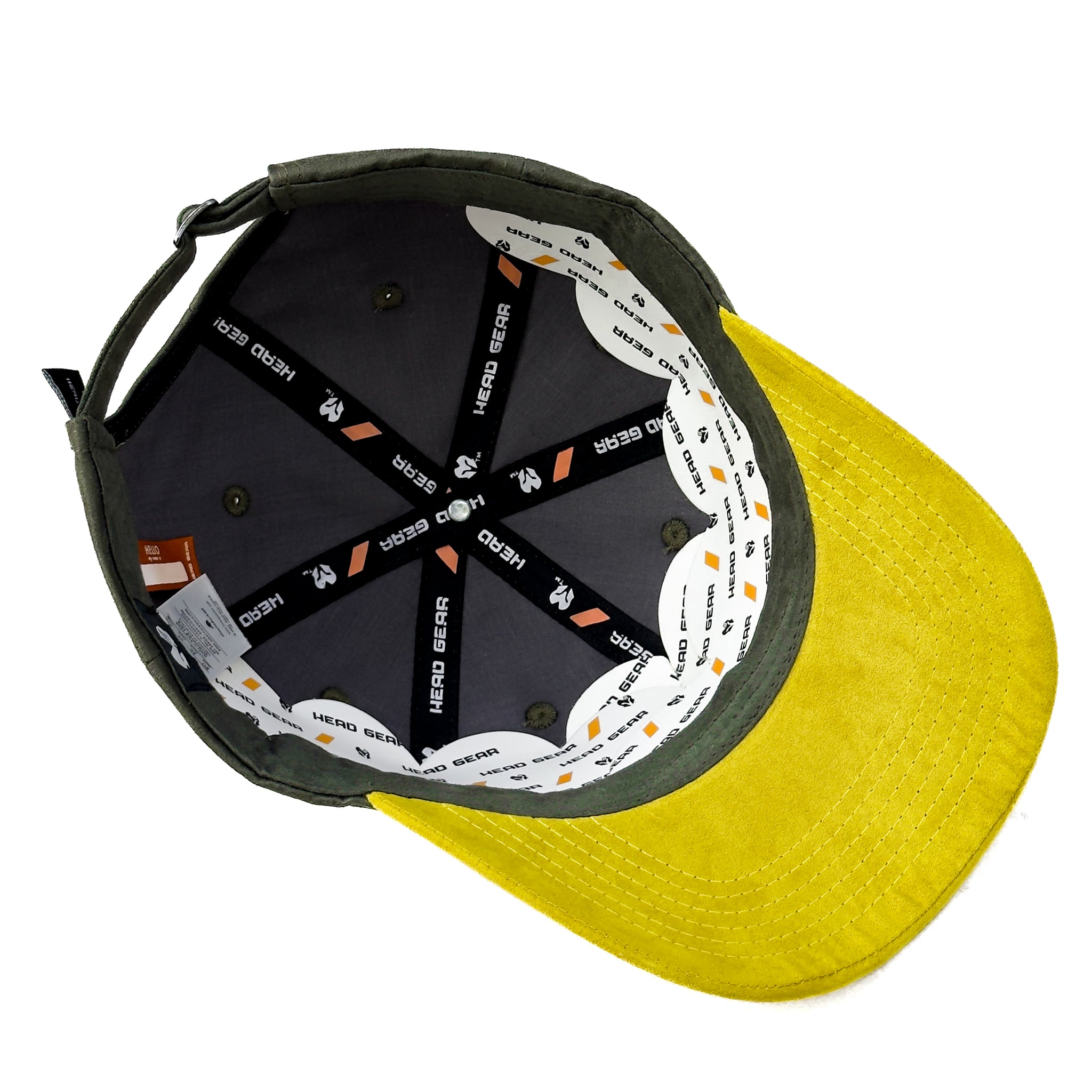 HEAD GEAR DARK GREEN YELLOW DUAL TONE CAP