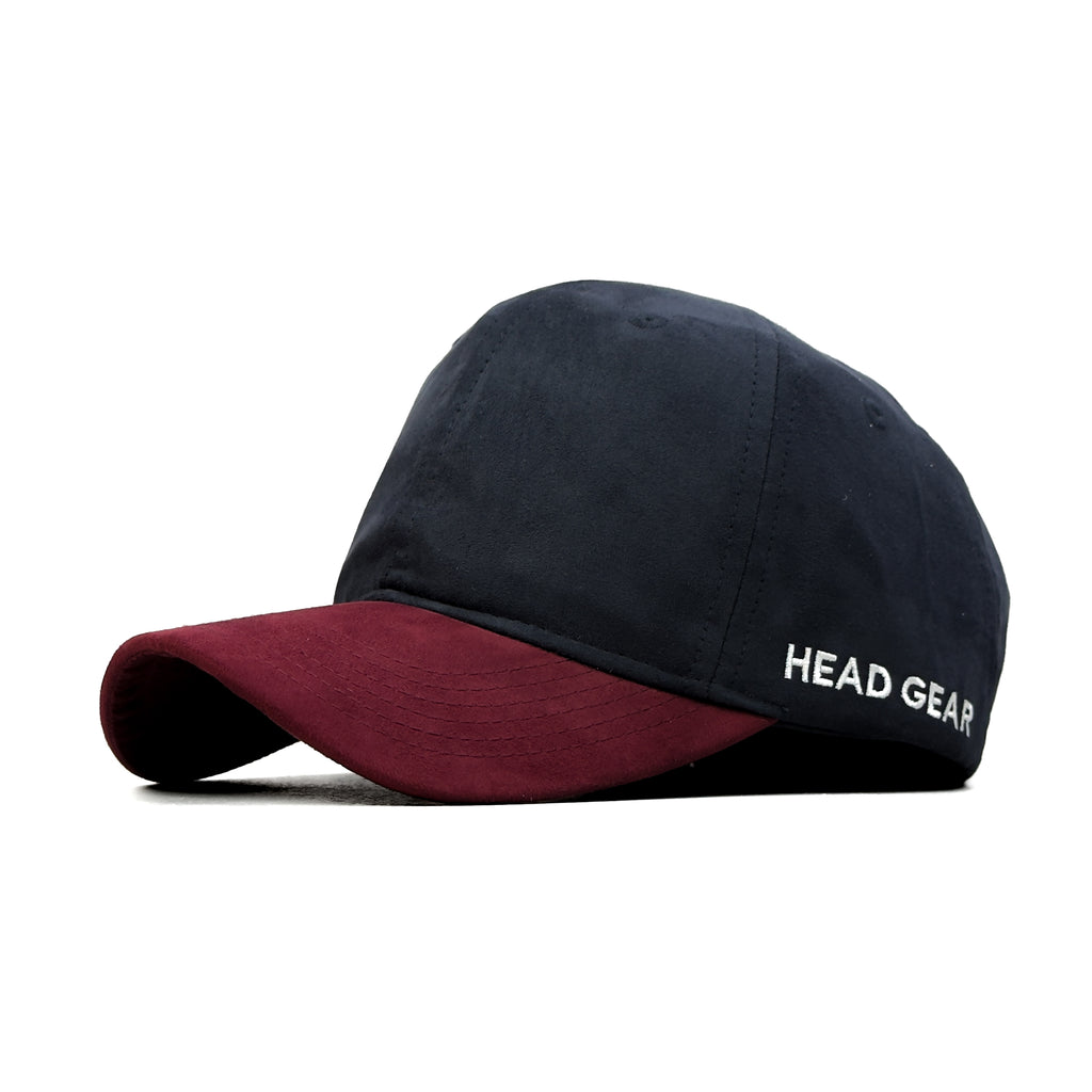 HEAD GEAR BLACK RED WINE DUAL TONE CAP
