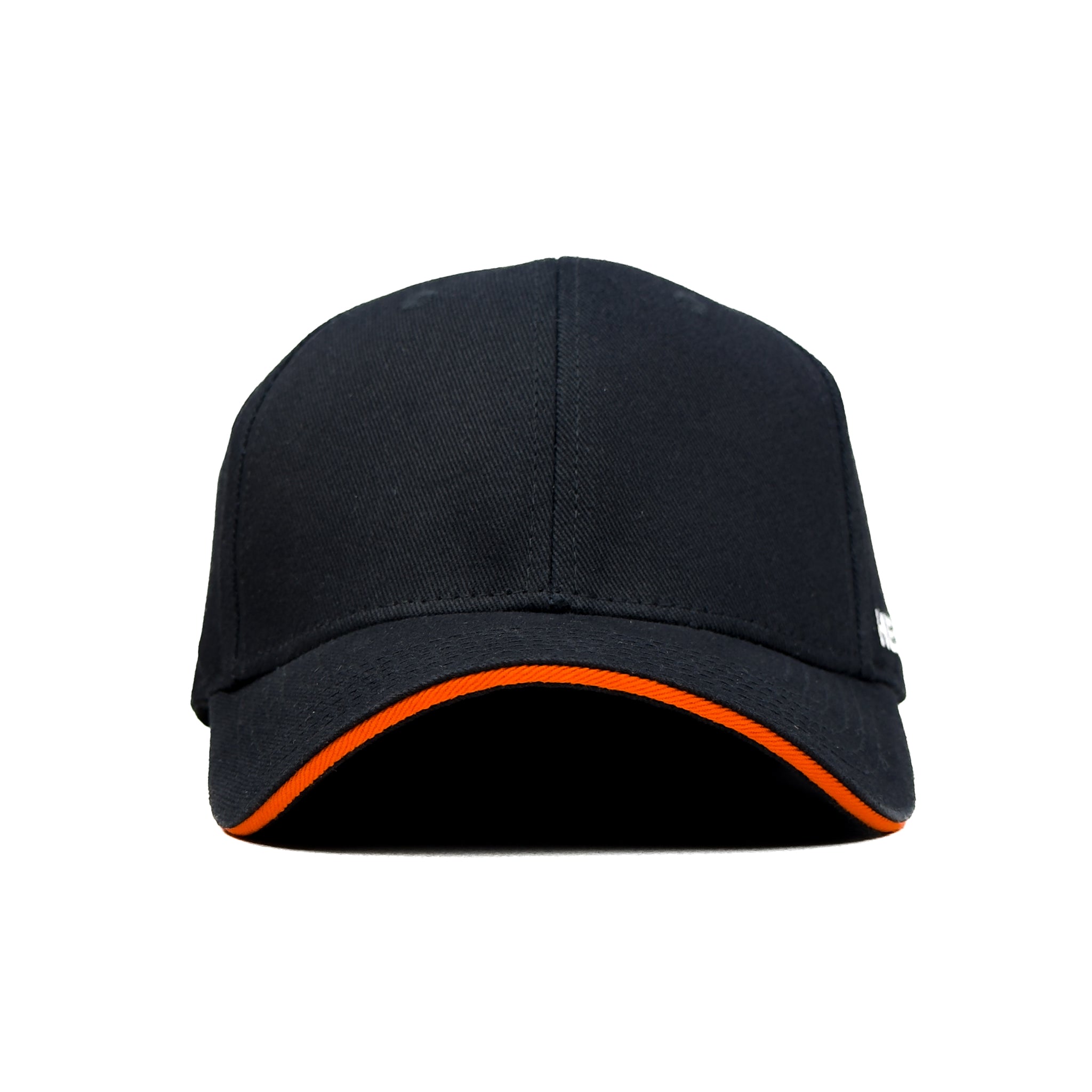 HEAD GEAR BLACK WITH ORANGE SANDWICH CAP