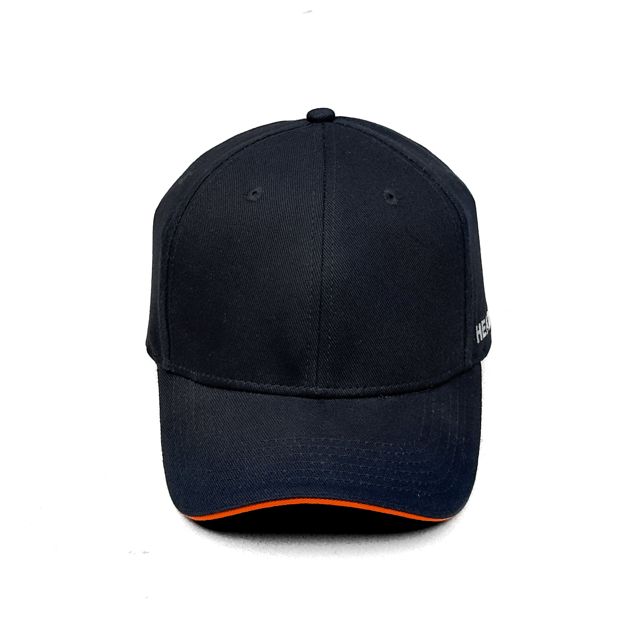 HEAD GEAR BLACK WITH ORANGE SANDWICH CAP