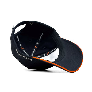 HEAD GEAR BLACK WITH ORANGE SANDWICH CAP