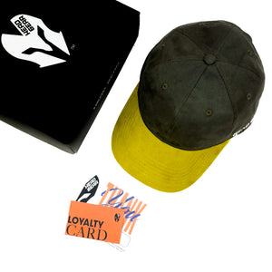 HEAD GEAR DARK GREEN YELLOW DUAL TONE CAP