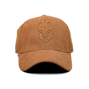 HEAD GEAR BROWN SUPER SUEDE CURVED VISOR CAP