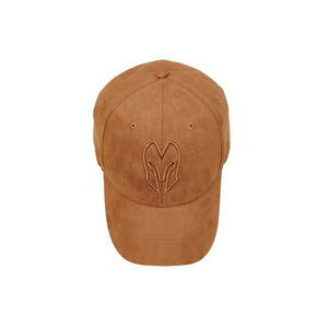 HEAD GEAR BROWN SUPER SUEDE CURVED VISOR CAP