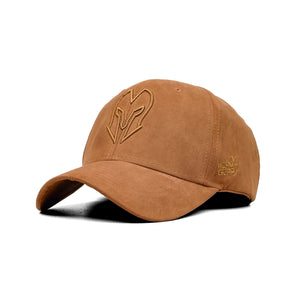 HEAD GEAR BROWN SUPER SUEDE CURVED VISOR CAP