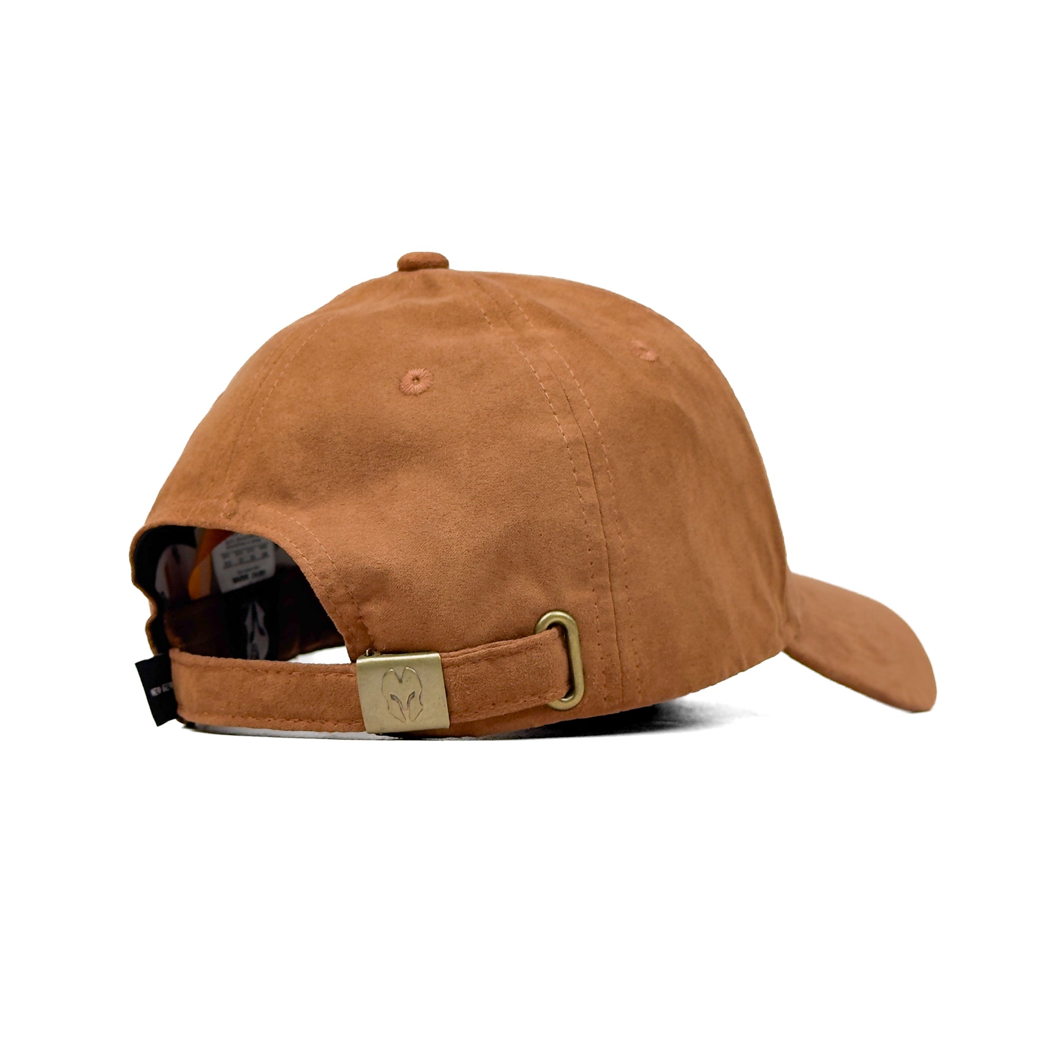 HEAD GEAR BROWN SUPER SUEDE CURVED VISOR CAP