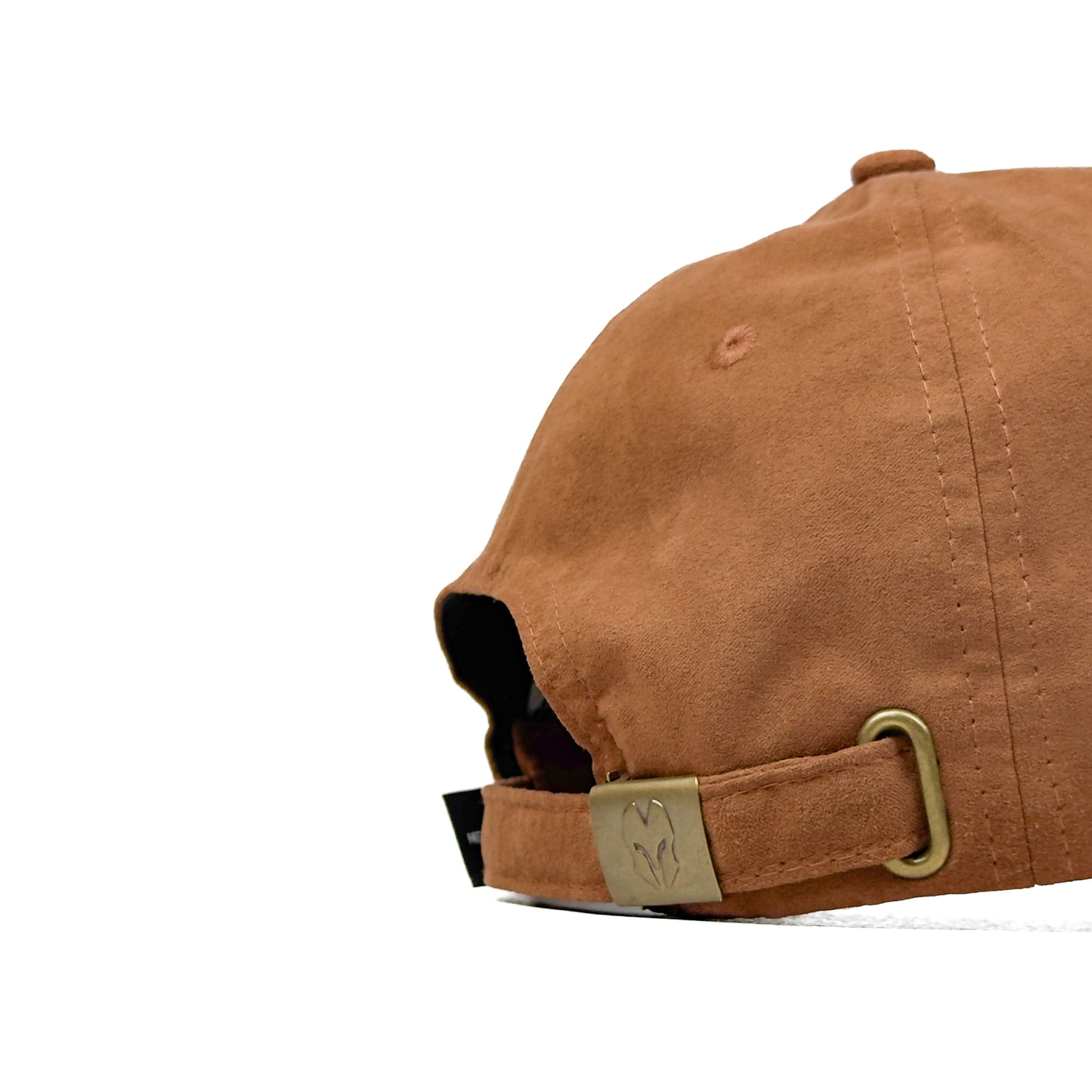 HEAD GEAR BROWN SUPER SUEDE CURVED VISOR CAP