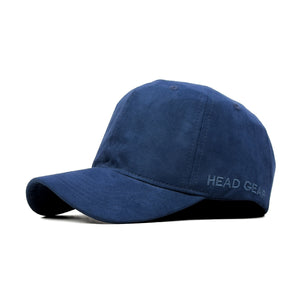 HEAD GEAR BASIC SUEDE NAVY BLUE CAP