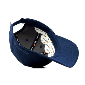 HEAD GEAR BASIC SUEDE NAVY BLUE CAP