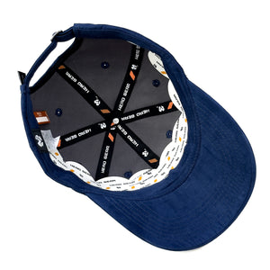 HEAD GEAR BASIC SUEDE NAVY BLUE CAP