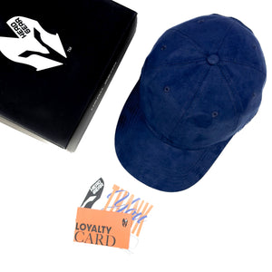 HEAD GEAR BASIC SUEDE NAVY BLUE CAP