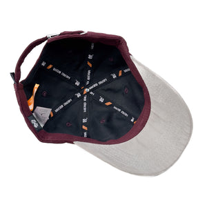 HEAD GEAR ANTIQUE RUBY LIGHT GRAY DUAL TONE CAP