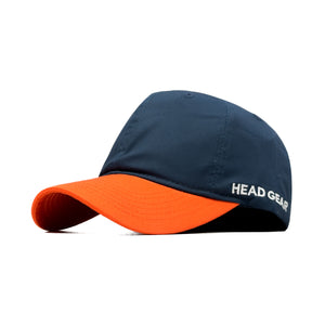 HEAD GEAR NAVY BLUE ORANGE DUAL TONE CAP