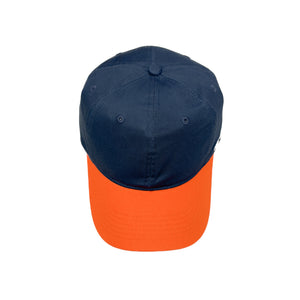 HEAD GEAR NAVY BLUE ORANGE DUAL TONE CAP