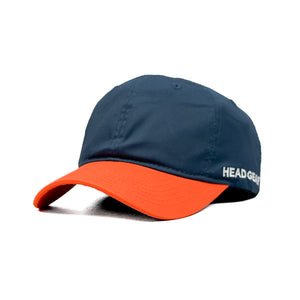 HEAD GEAR NAVY BLUE ORANGE DUAL TONE CAP