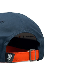 HEAD GEAR NAVY BLUE ORANGE DUAL TONE CAP