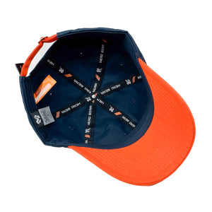 HEAD GEAR NAVY BLUE ORANGE DUAL TONE CAP