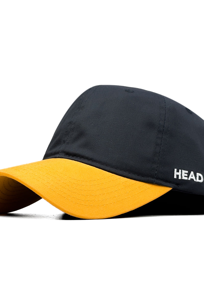 HEAD GEAR BLACK YELLOW DUAL TONE CAP
