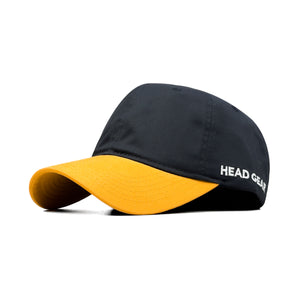 HEAD GEAR BLACK YELLOW DUAL TONE CAP