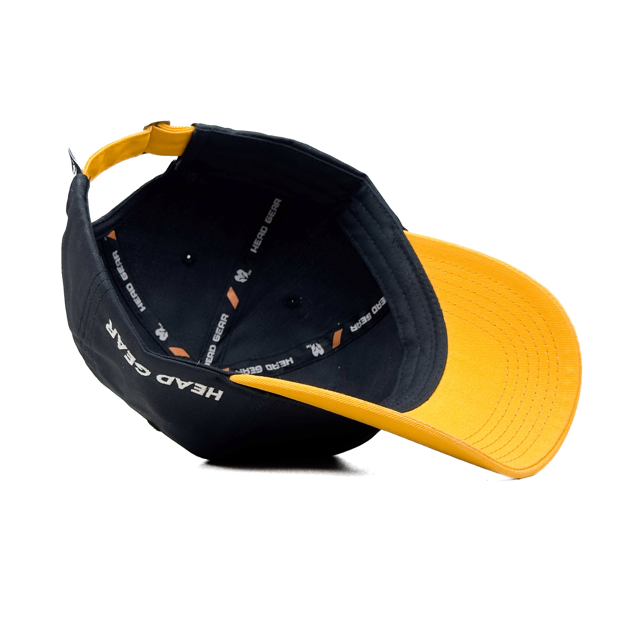 HEAD GEAR BLACK YELLOW DUAL TONE CAP