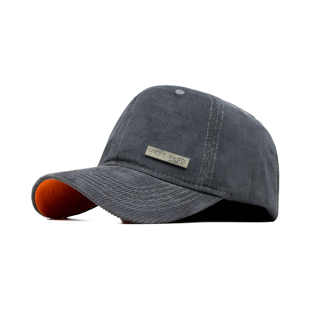 HEAD GEAR CHARCOAL GRAY RUSTIC METAL CAP