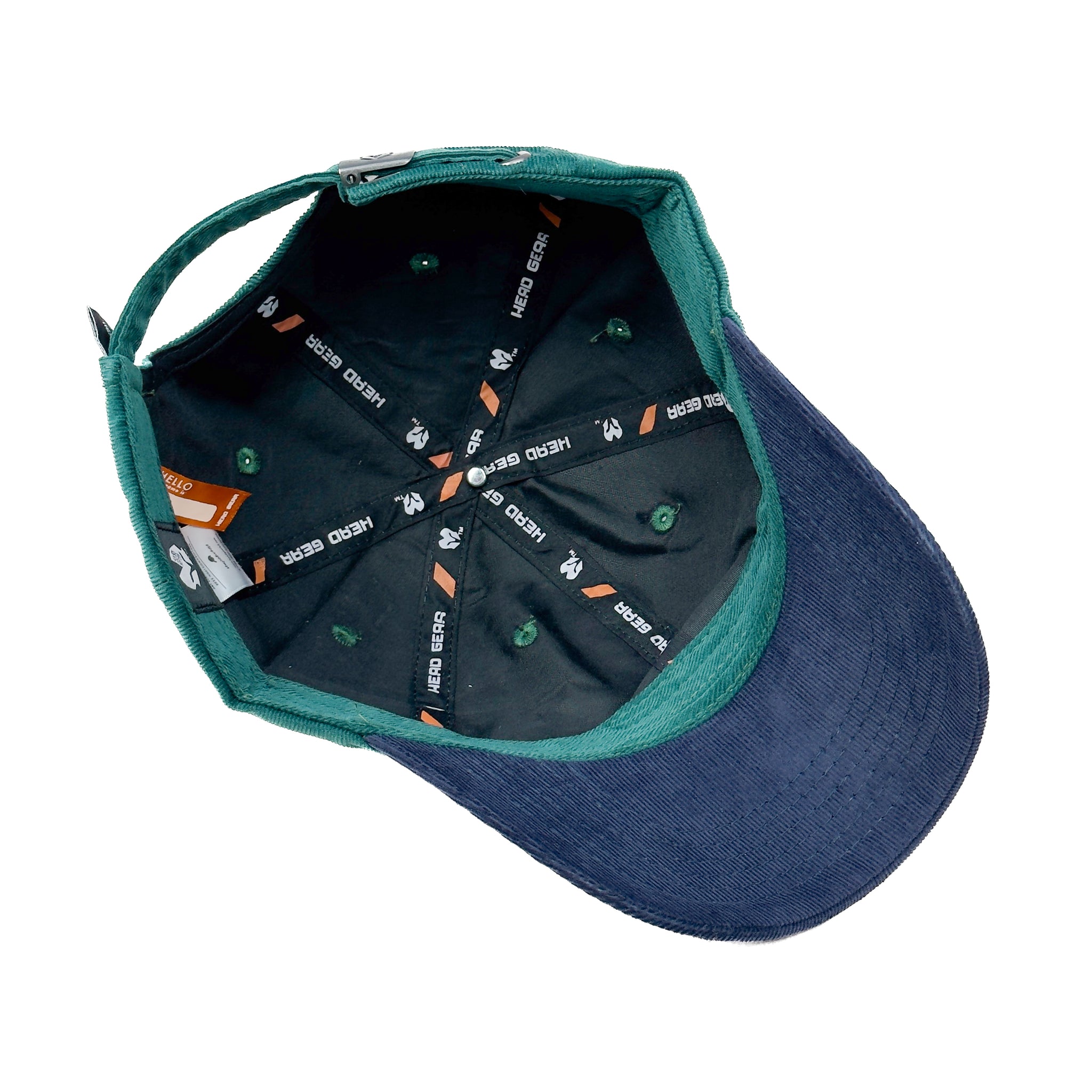 HEAD GEAR INDIGO NAVY BLUE DUAL TONE RUSTIC METAL CAP