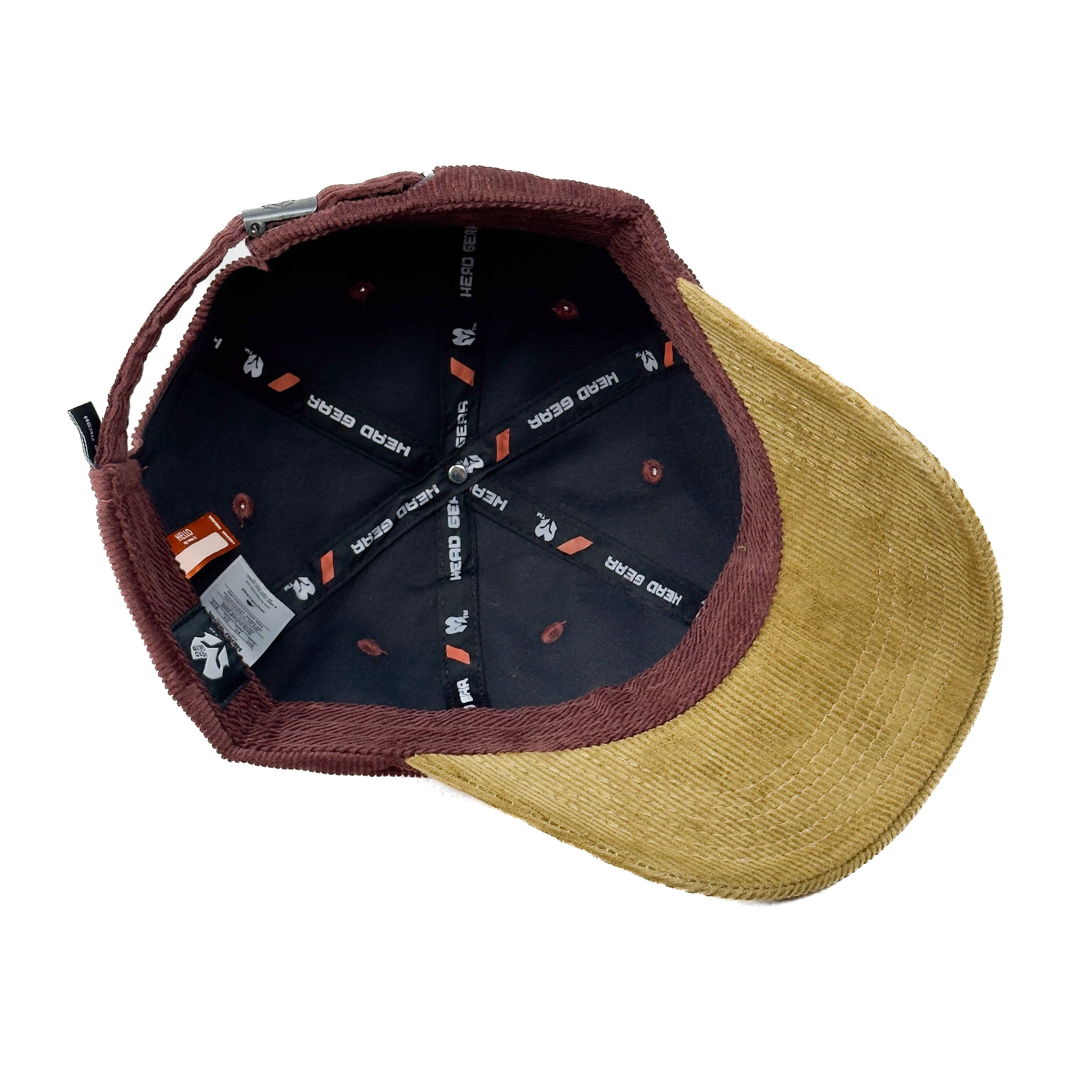 HEAD GEAR COFFEE OLIVE DUAL TONE RUSTIC METAL CAP