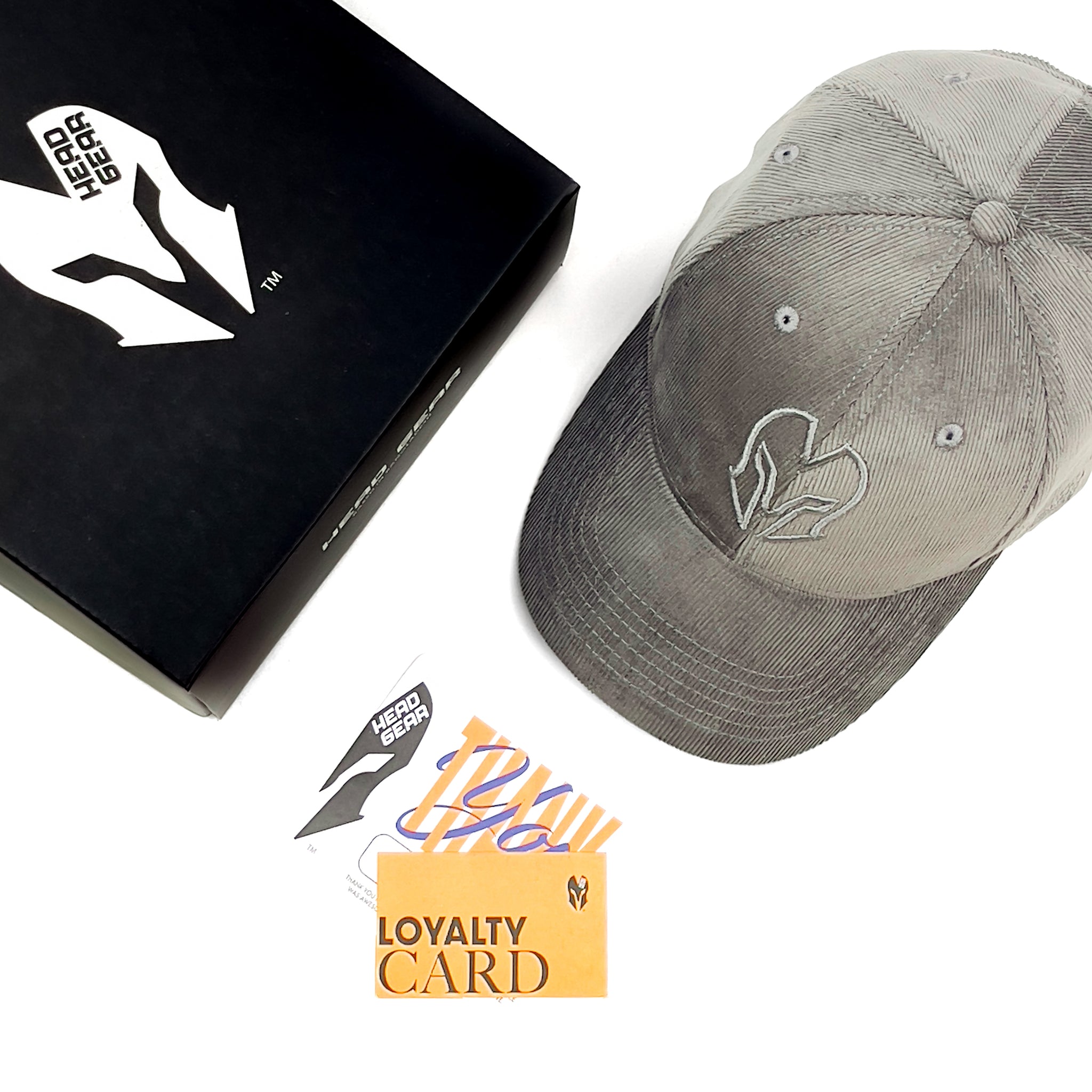 HEAD GEAR GLACIER GREY SUPER CORD CAP