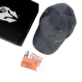 HEAD GEAR CHARCOAL GRAY RUSTIC METAL CAP