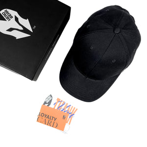 HEAD GEAR BLACK WITH ORANGE SANDWICH CAP