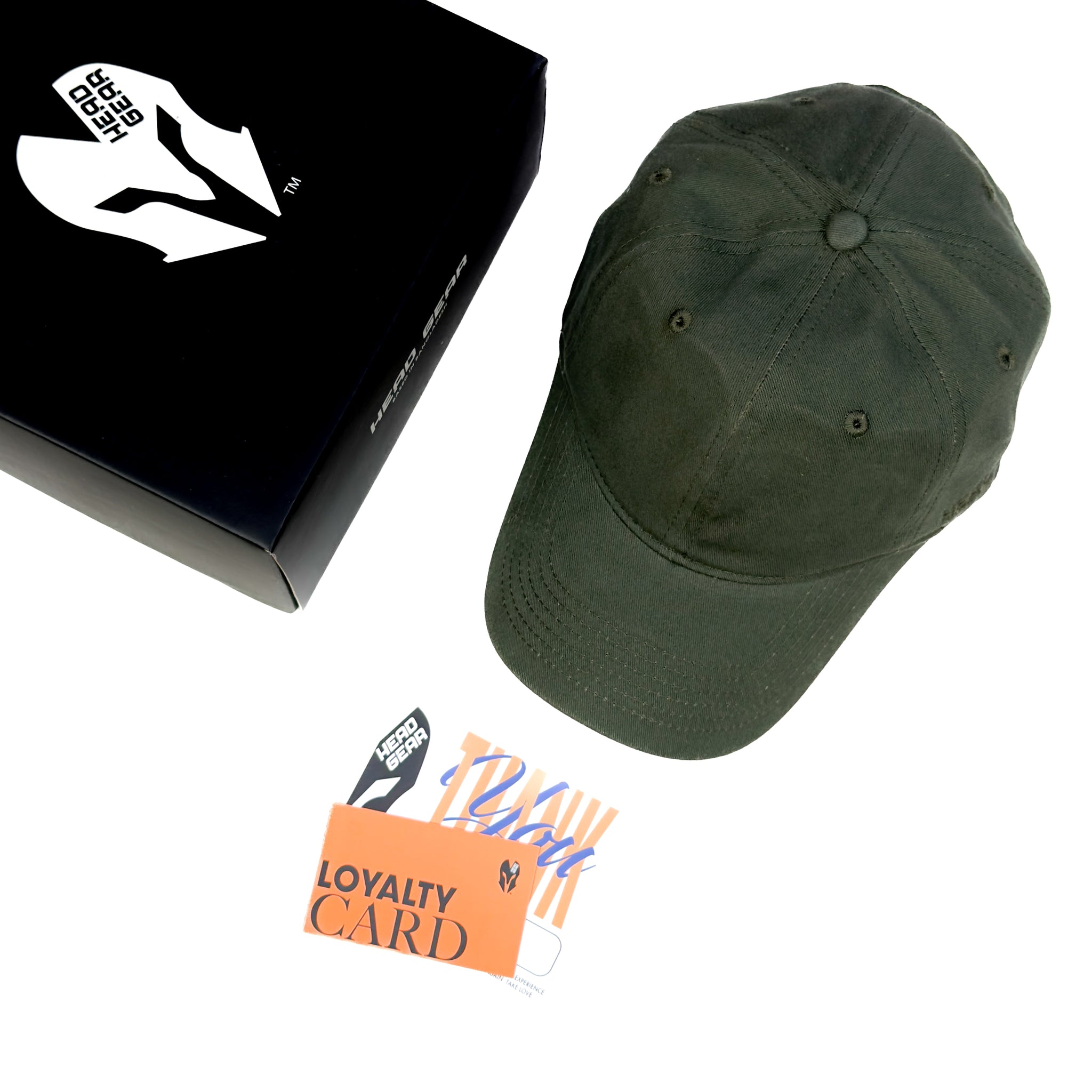 HEAD GEAR OLIVE SOLID CAP