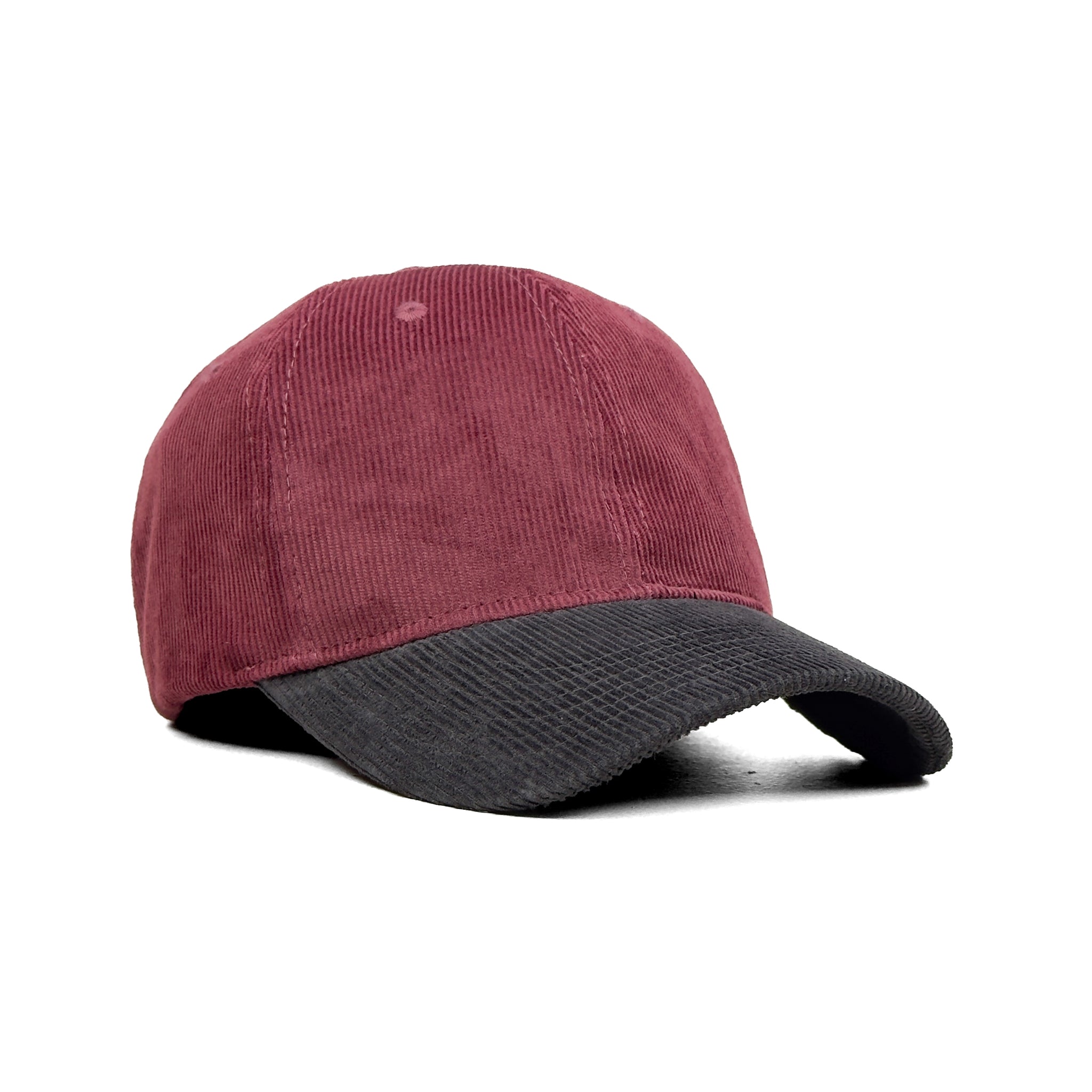 HEAD GEAR RED WINE GREY DUAL TONE CORD CAP