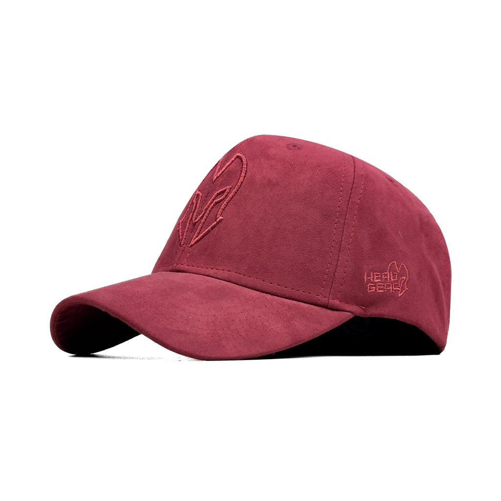 HEAD GEAR RED WINE SUPER SUEDE CAP