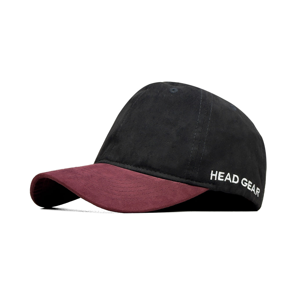 HEAD GEAR BLACK RED WINE DUAL TONE CAP