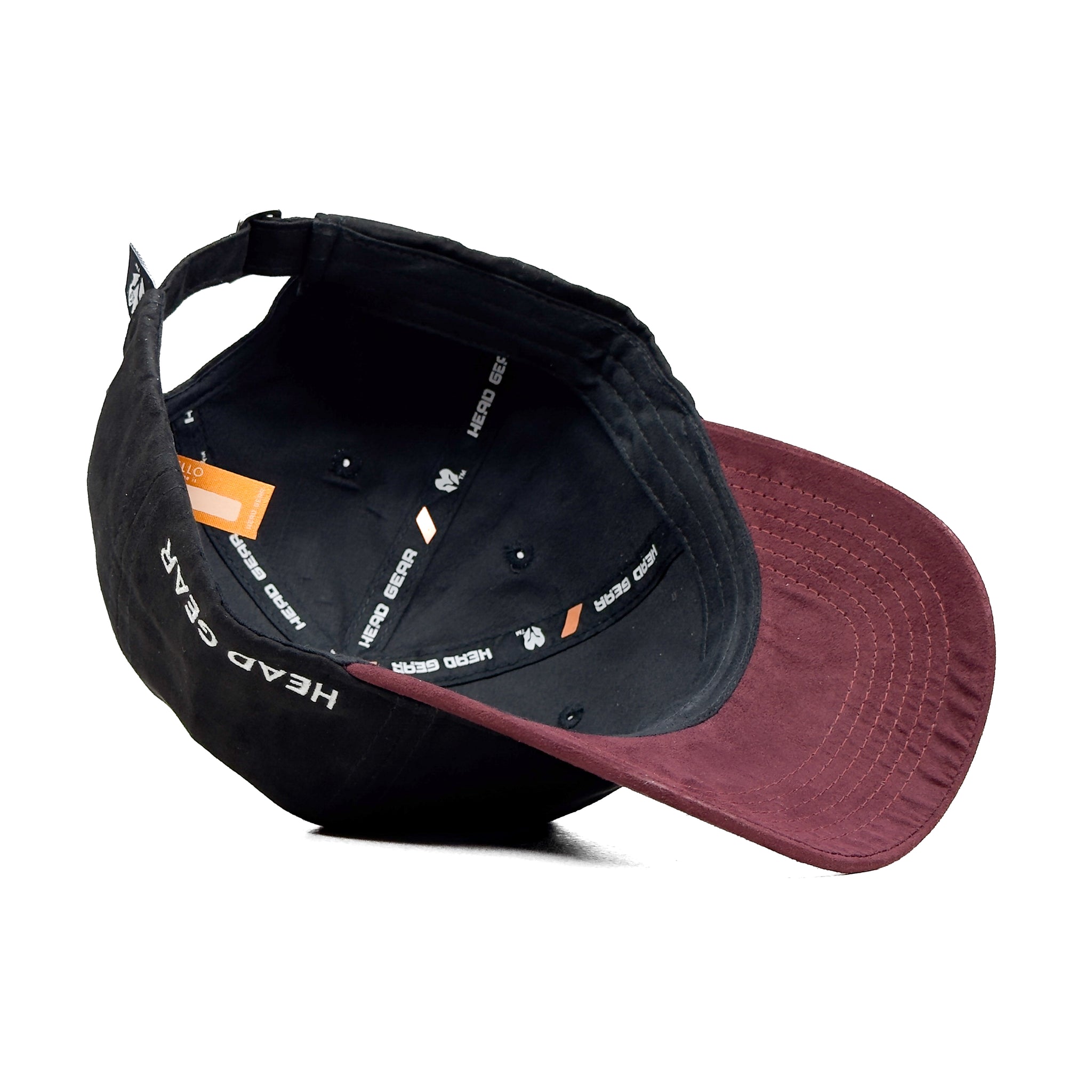 HEAD GEAR BLACK RED WINE DUAL TONE CAP