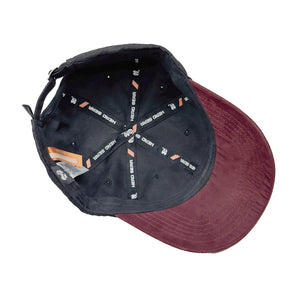 HEAD GEAR BLACK RED WINE DUAL TONE CAP