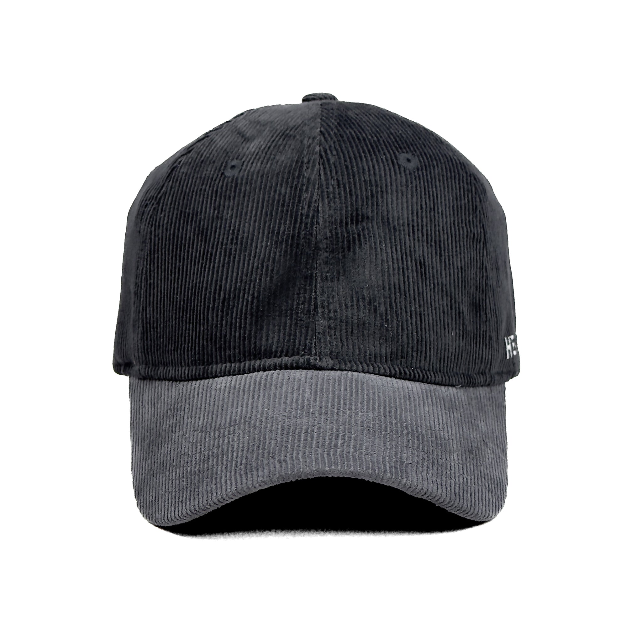 HEAD GEAR BLACK CHARCOAL GREY DUAL TONE CORD CAP