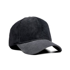 HEAD GEAR BLACK CHARCOAL GREY DUAL TONE CORD CAP