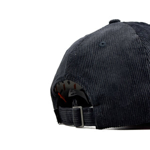 HEAD GEAR BLACK CHARCOAL GREY DUAL TONE CORD CAP