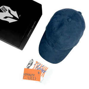 HEAD GEAR BASIC SUEDE NAVY BLUE CAP