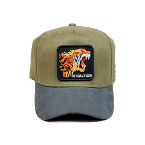 HEAD GEAR BENGAL TIGER 3D PATCH PREMIUM HIGH CROWN CAP