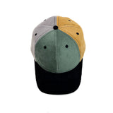 HEAD GEAR BLACK GREEN FIESTA FOUR CAP CORD EDITION
