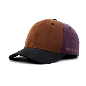 HEAD GEAR BLACK CHOCOLATE FIESTA FOUR CAP SUEDE EDITION