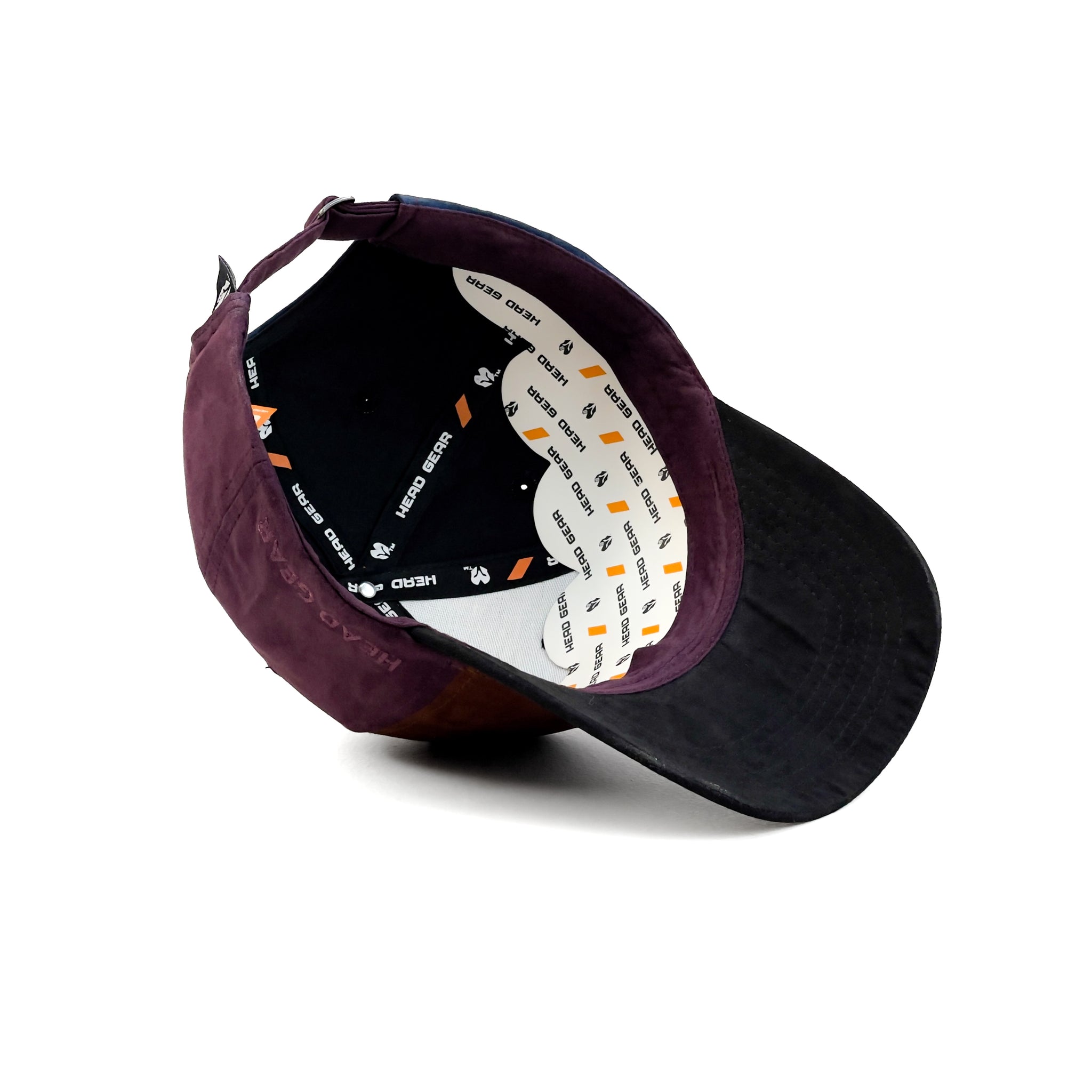 HEAD GEAR BLACK CHOCOLATE FIESTA FOUR CAP SUEDE EDITION