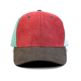 HEAD GEAR GREY RED FIESTA FOUR CAP SUEDE EDITION